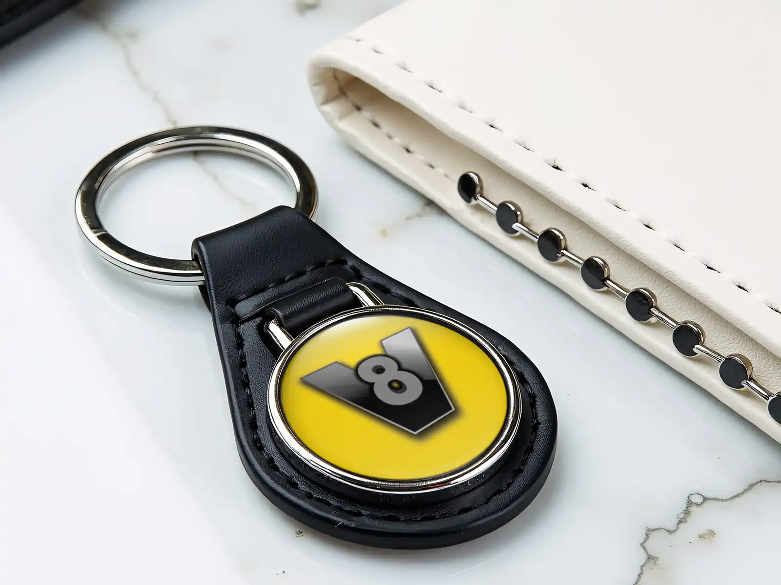 Personalized Keychains Force Leather Design Pro
